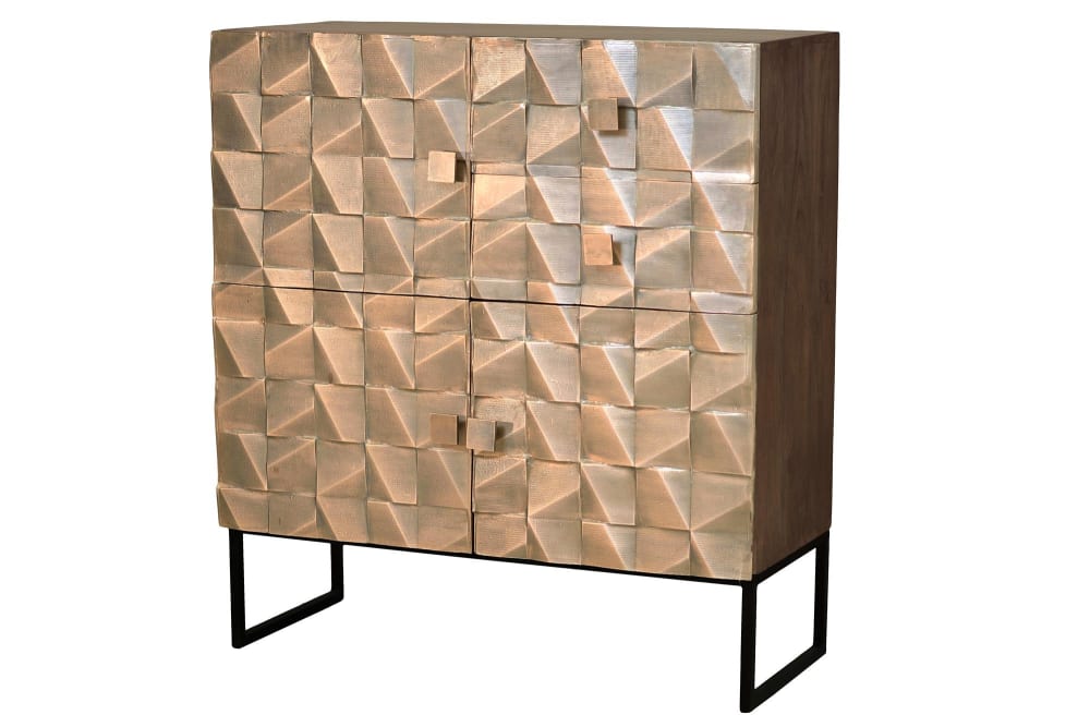 Wohnli Möbelsuche - Sideboard aus Mangoholz und Bronze