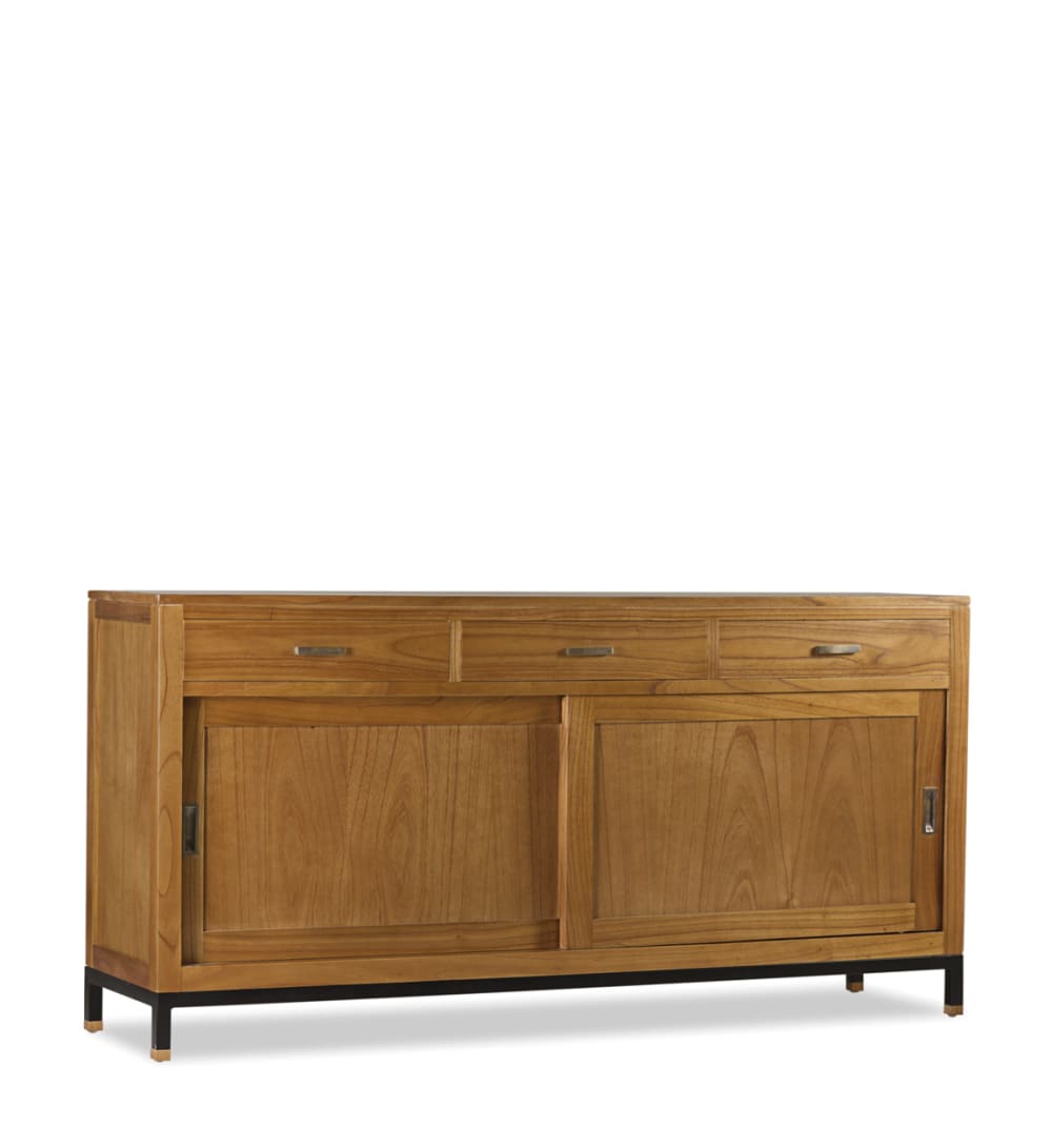 wohnli-moebel-suche-Sideboard-aus-Mindi-Holz-und-Metall-L-180-cm-zweifarbig Wohnli Möbelsuche - Sideboard aus Mindi-Holz und Metall