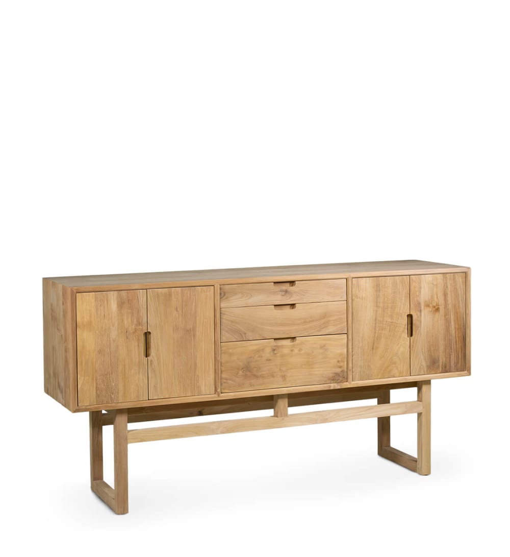 Wohnli Möbelsuche - Sideboard aus Teak beige Breite 157 cm