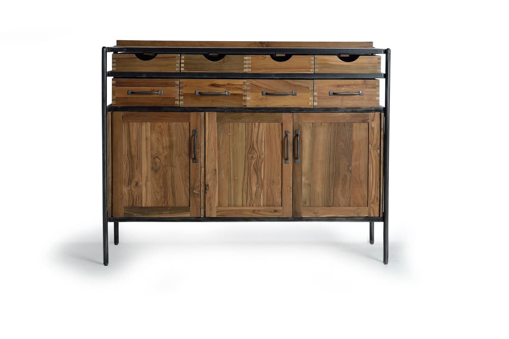 Wohnli Möbelsuche - Sideboard aus Teak- und Mangoholz und Metall