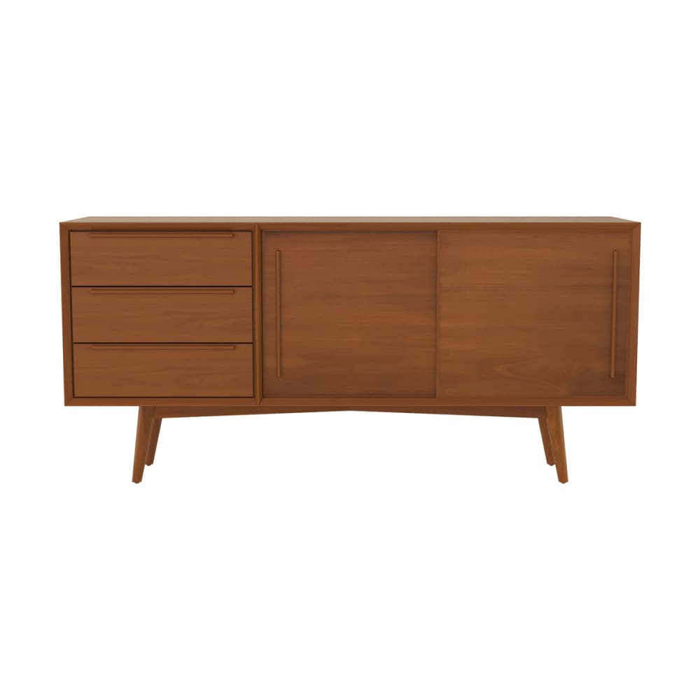 wohnli-moebel-suche-Sideboard-aus-Teakholz-mit-2-Schiebetueren-und-3-Schubladen Wohnli Möbelsuche - Sideboard aus Teakholz mit 2 Schiebetüren und 3 Schubladen