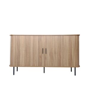 Wohnli Möbelsuche - Sideboard aus geriffeltem Holz mit Schiebetüren 140cm