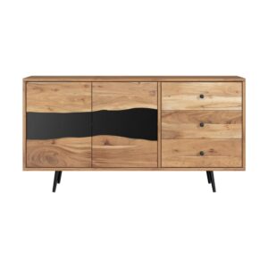 Wohnli Möbelsuche - Sideboard aus massivem Akazienholz und Metall