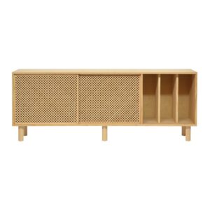 Wohnli Möbelsuche - Sideboard aus massivem Naturholz - drei Trennwände - 170 cm Lackiert