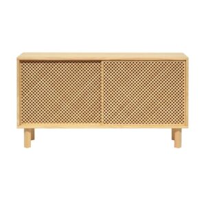 Wohnli Möbelsuche - Sideboard aus massivem Naturholz mit 2 Türen 120 cm Lackiert