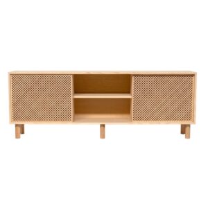 Wohnli Möbelsuche - Sideboard aus massivem Naturholz mit 2 Türen 180 cm Lackiert
