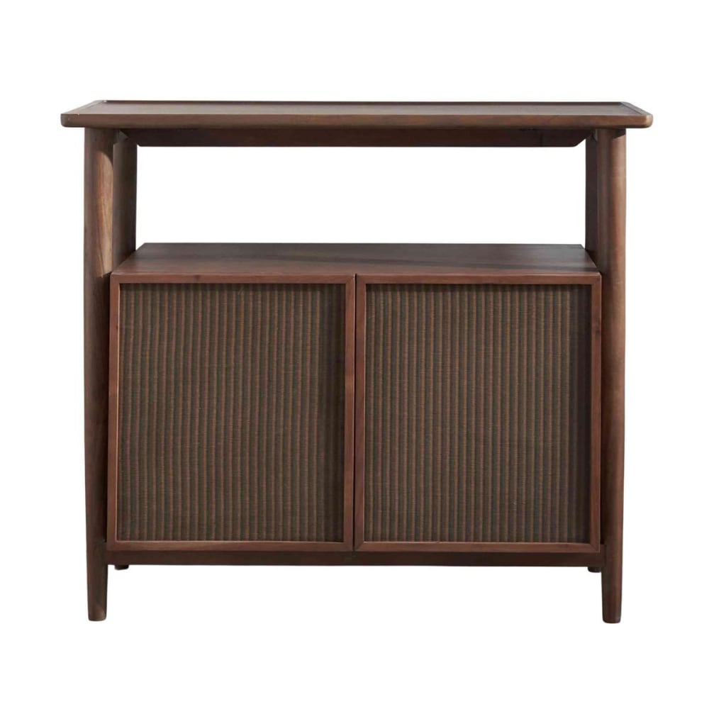 wohnli-moebel-suche-Sideboard-aus-massiver-Akazie-nussbaumfarben-gebeizt-und-Tatami-Muste Wohnli Möbelsuche - Sideboard aus massiver Akazie