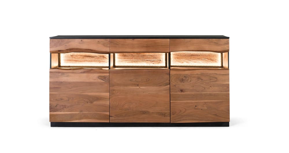 wohnli-moebel-suche-Sideboard-aus-natuerlichem-und-schwarzem-Akazienholz Wohnli Möbelsuche - Sideboard aus natürlichem und schwarzem Akazienholz