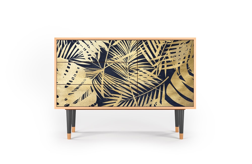 wohnli-moebel-suche-Sideboard-blau-und-gelb-mit-3-Schubladen-und-1-Tuer-L-115-cm Wohnli Möbelsuche - Sideboard blau und gelb mit 3 Schubladen und 1 Tür  L 115 cm