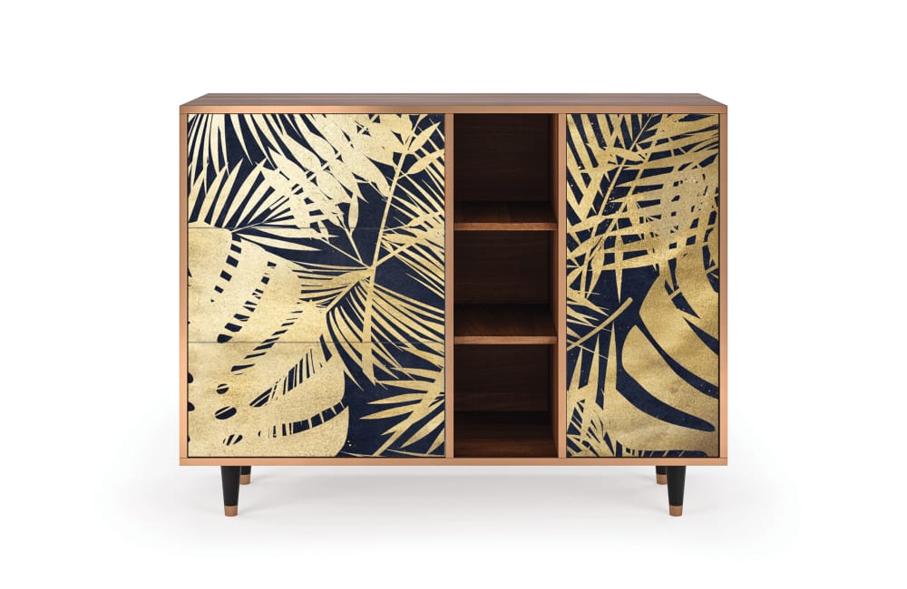 wohnli-moebel-suche-Sideboard-blau-und-gelb-mit-3-Schubladen-und-1-Tuer-L-125-cm Wohnli Möbelsuche - Sideboard blau und gelb mit 3 Schubladen und 1 Tür  L 125 cm