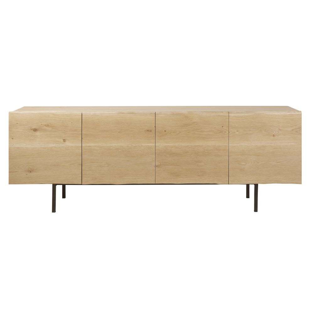 Wohnli Möbelsuche - Sideboard im Vintage-Stil mit 4 Türen aus Massiveiche