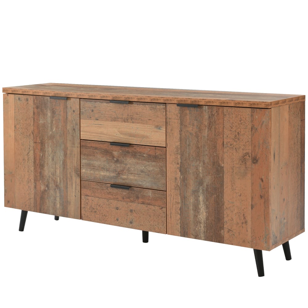 wohnli-moebel-suche-Sideboard-in-Altholzoptik-mit-Verstellbaren-Einlegeboeden-Beige Wohnli Möbelsuche - Sideboard in Altholzoptik mit Verstellbaren Einlegeböden