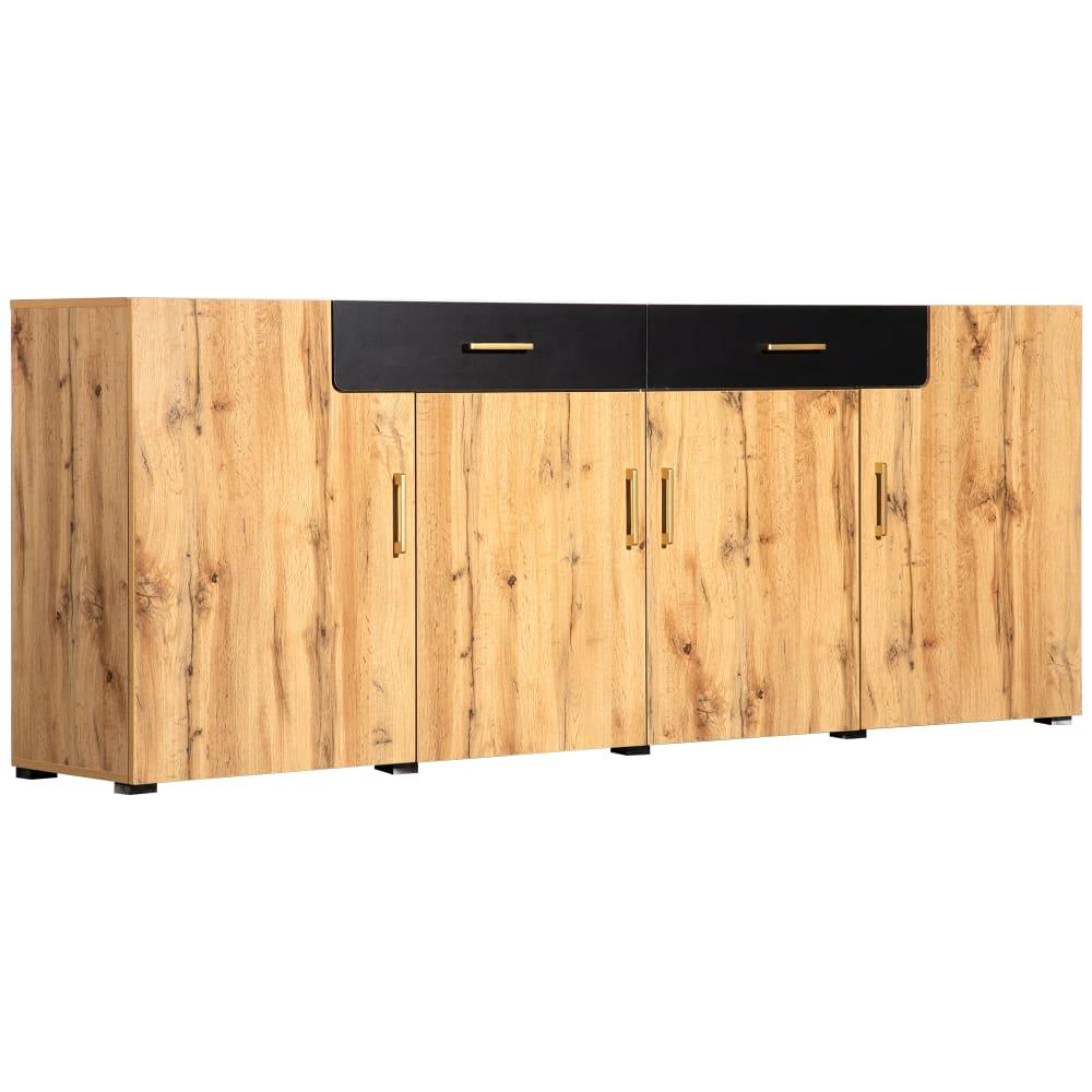 Wohnli Möbelsuche - Sideboard in Holz- und Schwarzoptik