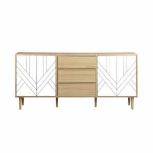 Wohnli Möbelsuche - Sideboard in Holzdekor und weiß