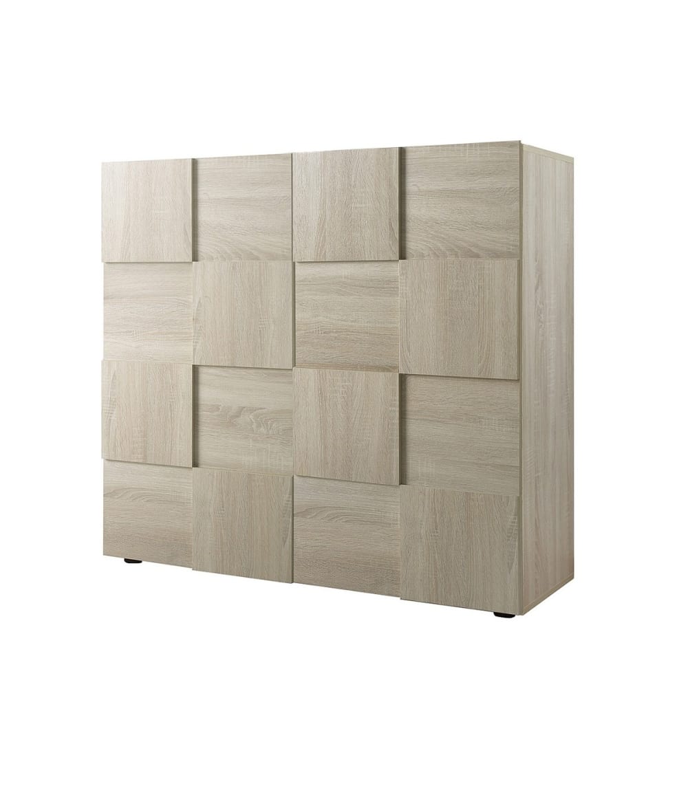 wohnli-moebel-suche-Sideboard-mit-2-Tueren-L121-cm-Dekor-Eiche Wohnli Möbelsuche - Sideboard mit 2 Türen L121 cm - Dekor Eiche