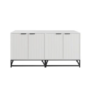 wohnli-moebel-suche-Sideboard-mit-2-Tueren-Standschrank-B-160-T-40-H-80-cm-weiss Wohnli Möbelsuche - Sideboard mit 2 Türen