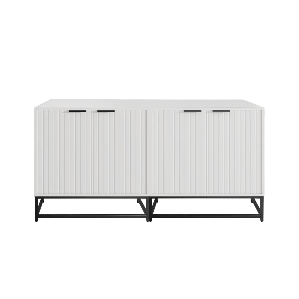 wohnli-moebel-suche-Sideboard-mit-2-Tueren-Standschrank-B-160-T-40-H-80-cm-weiss Wohnli Möbelsuche - Sideboard mit 2 Türen
