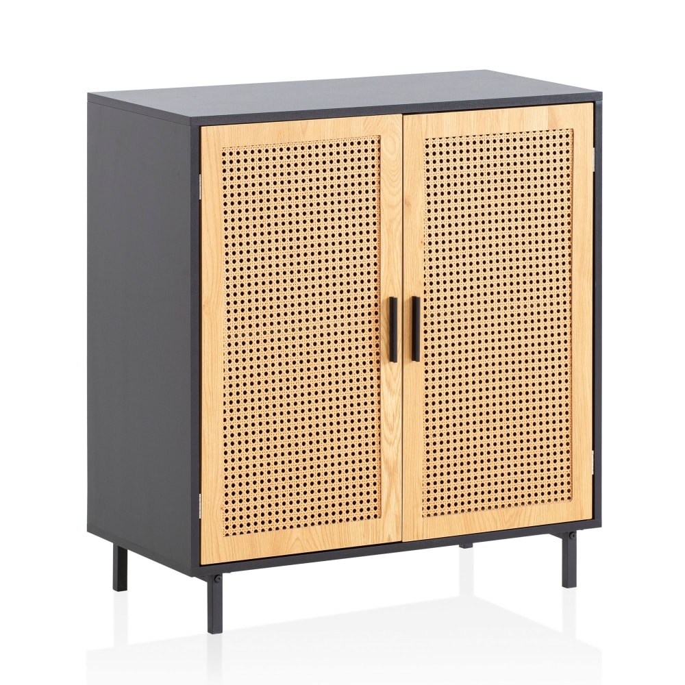 wohnli-moebel-suche-Sideboard-mit-2-Tueren-aus-MDF-Schwarz Wohnli Möbelsuche - Sideboard mit 2 Türen aus MDF