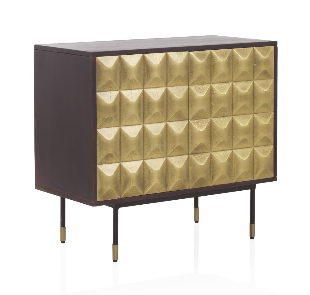 Wohnli Möbelsuche - Sideboard mit 2 Türen aus massivem Mangoholz