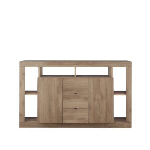 Wohnli Möbelsuche - Sideboard mit 2 Türen und 3 Schubladen - Dekor Eiche Handwerker