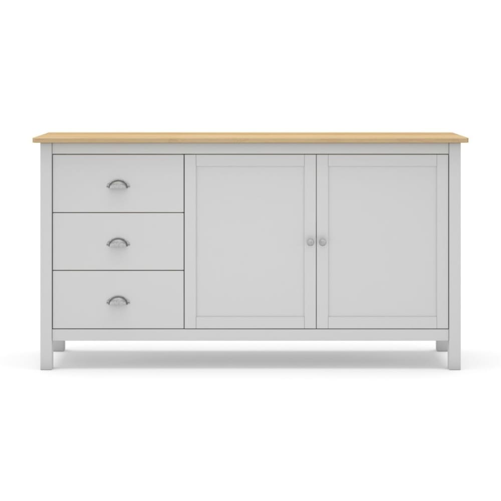 wohnli-moebel-suche-Sideboard-mit-2-Tueren-und-3-Schubladen-L150-cm-Weiss Wohnli Möbelsuche - Sideboard mit 2 Türen und 3 Schubladen L150 cm - Weiß