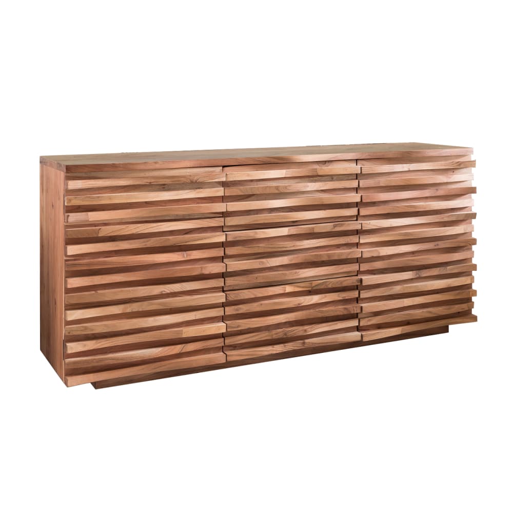 wohnli-moebel-suche-Sideboard-mit-3-Schubladen-aus-Akazie-Braun Wohnli Möbelsuche - Sideboard mit 3 Schubladen aus Akazie