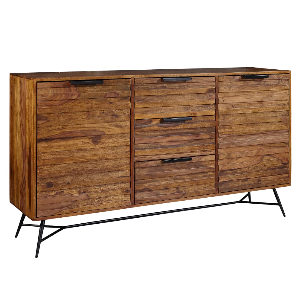 wohnli-moebel-suche-Sideboard-mit-3-Schubladen-aus-Sheesham-Braun Wohnli Möbelsuche - Sideboard mit 3 Schubladen aus Sheesham