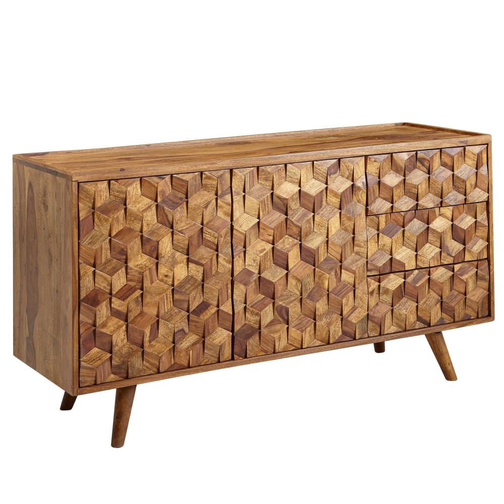 wohnli-moebel-suche-Sideboard-mit-3-Schubladen-aus-Sheesham-Braun Wohnli Möbelsuche - Sideboard mit 3 Schubladen aus Sheesham