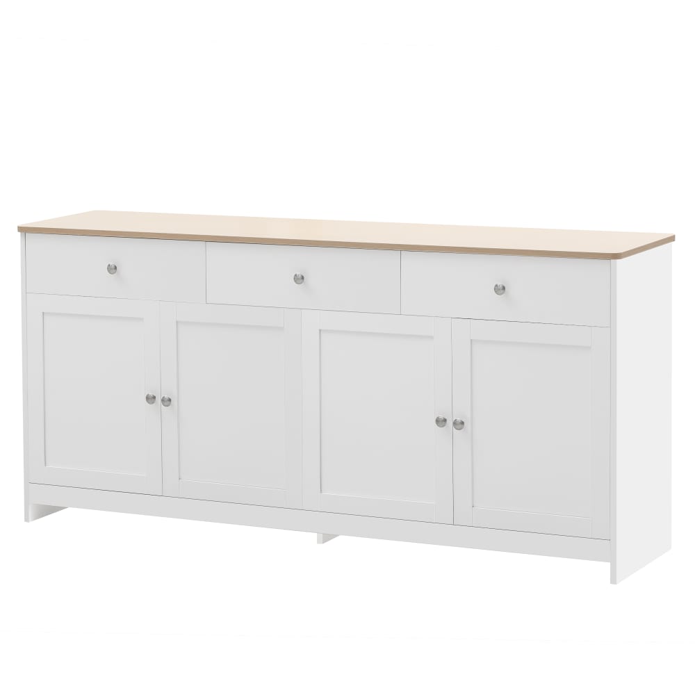 wohnli-moebel-suche-Sideboard-mit-3-Schubladen-und-4-Tueren-skandinavisches-Weiss Wohnli Möbelsuche - Sideboard mit 3 Schubladen und 4 Türen