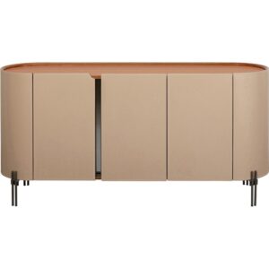 wohnli-moebel-suche-Sideboard-mit-3-Tueren-aus-Holz-mit-Textil-beige-und-orange Wohnli Möbelsuche - Sideboard mit 3 Türen aus Holz mit Textil