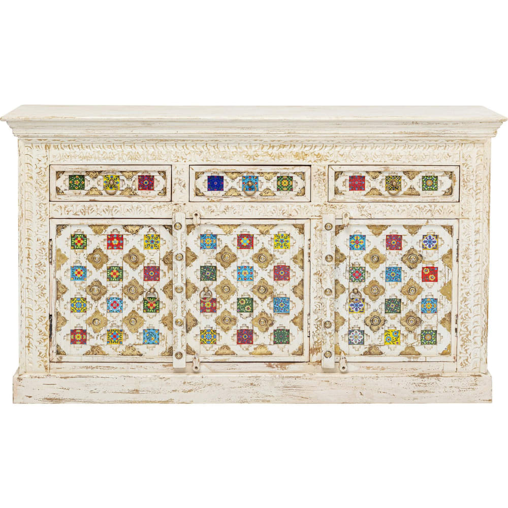 wohnli-moebel-suche-Sideboard-mit-3-Tueren-aus-Massivholz-mit-Schnitzereien-weiss Wohnli Möbelsuche - Sideboard mit 3 Türen aus Massivholz mit Schnitzereien