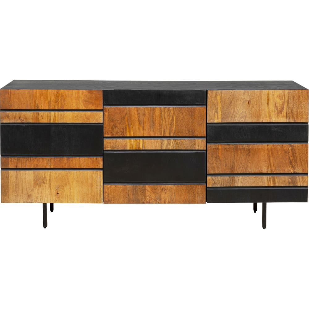 wohnli-moebel-suche-Sideboard-mit-3-Tueren-aus-Massivholz-schwarz-und-braun Wohnli Möbelsuche - Sideboard mit 3 Türen aus Massivholz