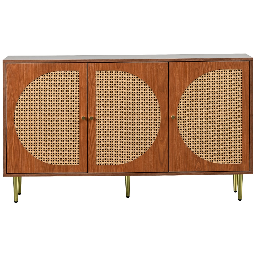 wohnli-moebel-suche-Sideboard-mit-3-Tueren-aus-Rattan-Walnuss Wohnli Möbelsuche - Sideboard mit 3 Türen