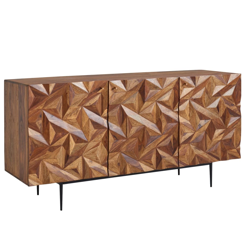 wohnli-moebel-suche-Sideboard-mit-3-Tueren-aus-Sheesham-Massivholz-Braun Wohnli Möbelsuche - Sideboard mit 3 Türen aus Sheesham Massivholz