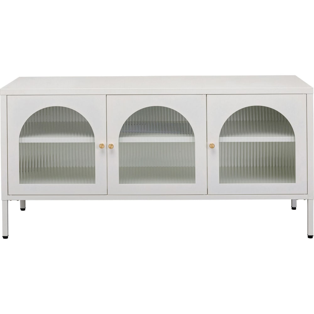 wohnli-moebel-suche-Sideboard-mit-3-Tueren-aus-Stahl-und-Glas-weiss Wohnli Möbelsuche - Sideboard mit 3 Türen aus Stahl und Glas