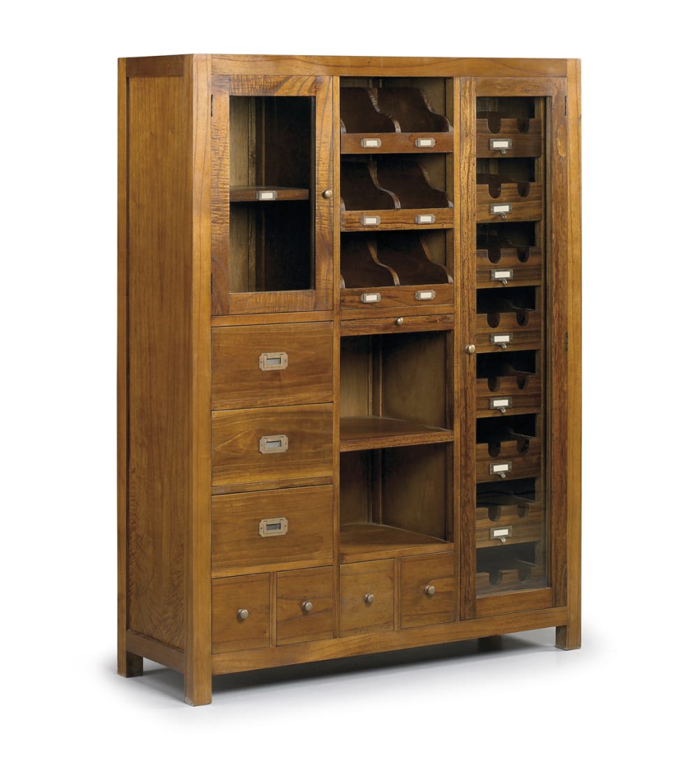 wohnli-moebel-suche-Sideboard-mit-34-Schubladen-aus-Mindi-Holz-H-155-cm-braun Wohnli Möbelsuche - Sideboard mit 3+4 Schubladen aus Mindi-Holz