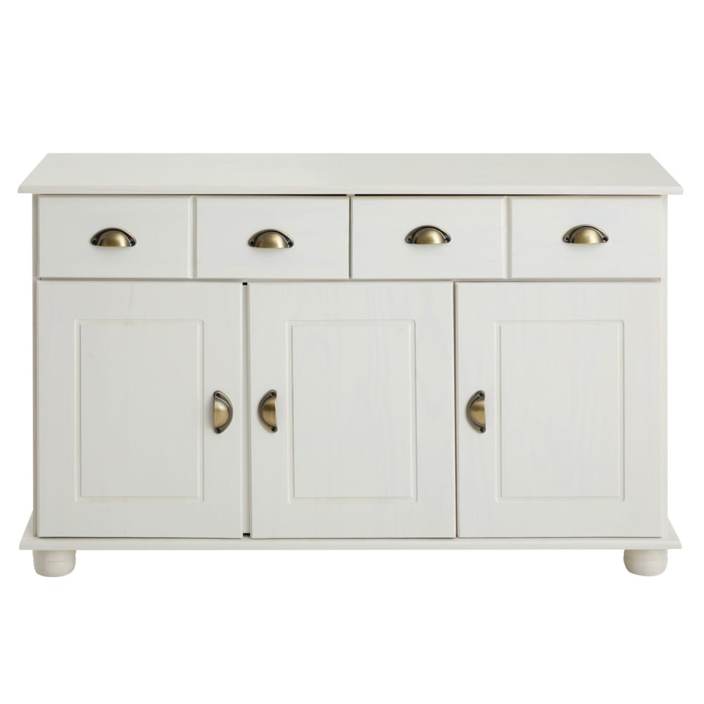 wohnli-moebel-suche-Sideboard-mit-4-Schubladen-3-Tueren-aus-Kiefer-weiss Wohnli Möbelsuche - Sideboard mit 4 Schubladen 3 Türen aus Kiefer