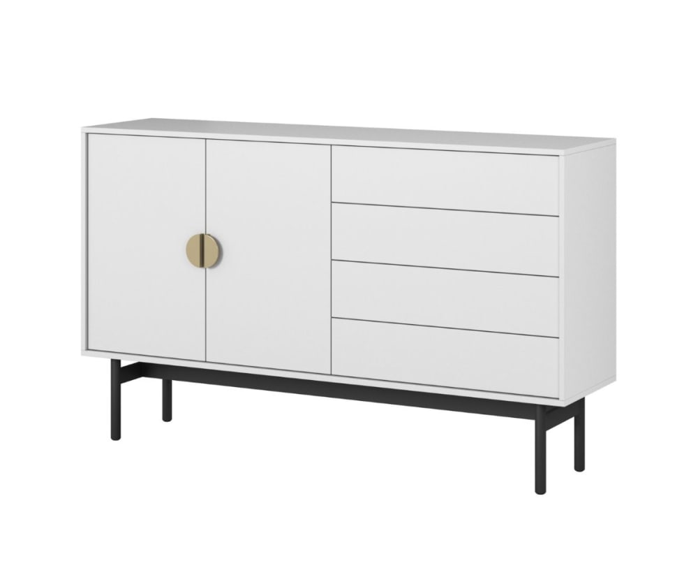 wohnli-moebel-suche-Sideboard-mit-4-Schubladen-weiss-154-cm Wohnli Möbelsuche - Sideboard mit 4 Schubladen