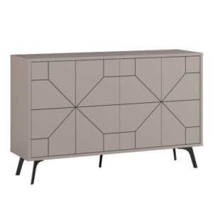Wohnli Möbelsuche - Sideboard mit 4 Türen B123 cm - Taupe