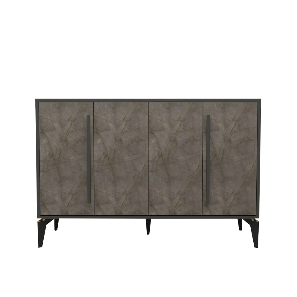 wohnli-moebel-suche-Sideboard-mit-4-Tueren-anthrazit-und-beige Wohnli Möbelsuche - Sideboard mit 4 Türen
