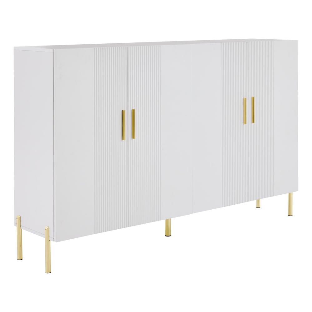 wohnli-moebel-suche-Sideboard-mit-4-Tueren-modern-und-multifunktional-Weiss Wohnli Möbelsuche - Sideboard mit 4 Türen
