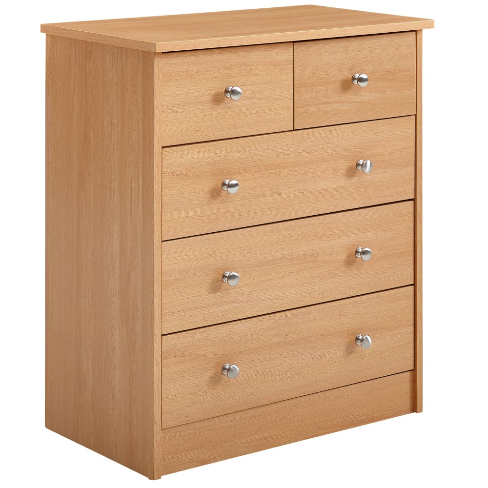 wohnli-moebel-suche-Sideboard-mit-5-Schubladen-aus-Spanplatte-Braun Wohnli Möbelsuche - Sideboard mit 5 Schubladen aus Spanplatte
