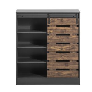 wohnli-moebel-suche-Sideboard-mit-Schiebetuer-PB-Dunkelgrau Wohnli Möbelsuche - Sideboard mit Schiebetür PB Dunkelgrau