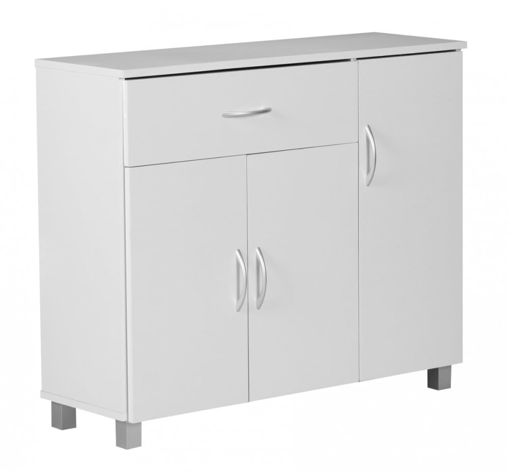 wohnli-moebel-suche-Sideboard-mit-Schublade-aus-Spanplatte-Weiss Wohnli Möbelsuche - Sideboard mit Schublade aus Spanplatte