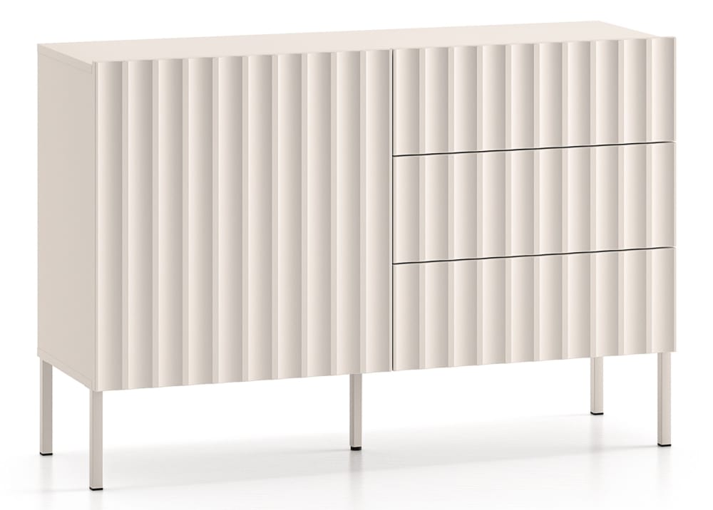 wohnli-moebel-suche-Sideboard-mit-Schubladen-hellbeige-113-cm Wohnli Möbelsuche - Sideboard mit Schubladen