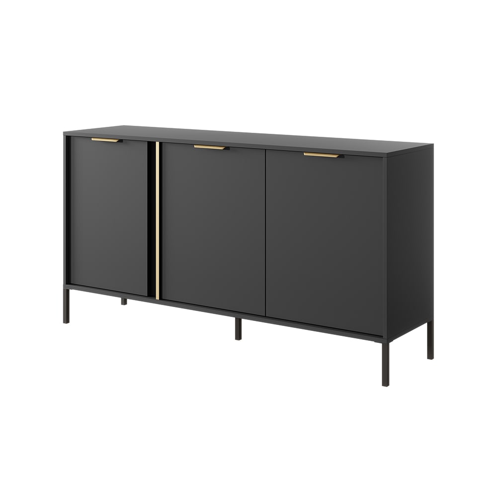 wohnli-moebel-suche-Sideboard-mit-Tueren-aus-Spanplatte-anthrazitgold-1531x395x814cm Wohnli Möbelsuche - Sideboard mit Türen aus Spanplatte