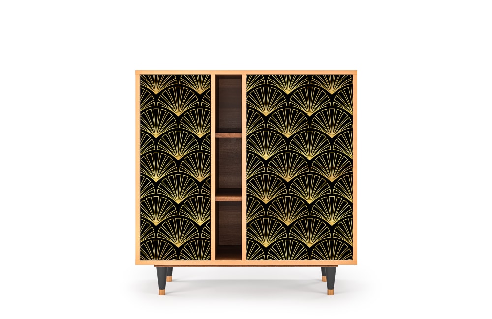 wohnli-moebel-suche-Sideboard-schwarz-mit-3-Tueren-L-94-cm Wohnli Möbelsuche - Sideboard schwarz mit 3 Türen L 94 cm