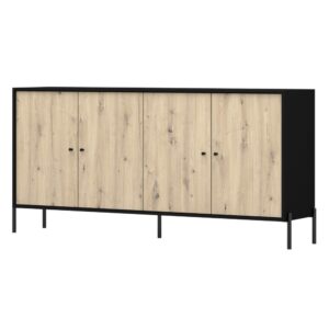 wohnli-moebel-suche-Sideboard-viertuerig-SchwarzArtisan-Eiche-200-cm Wohnli Möbelsuche - Sideboard viertürig
