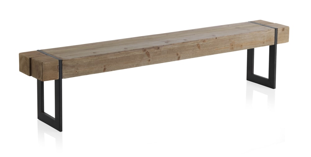 wohnli-moebel-suche-Sitzbank-aus-Holz-mit-Metallbeinen Wohnli Möbelsuche - Sitzbank aus Holz mit Metallbeinen