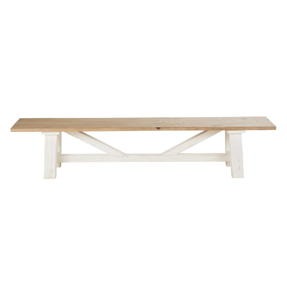 wohnli-moebel-suche-Sitzbank-aus-recyceltem-Massivholz-weiss-220cm Wohnli Möbelsuche - Sitzbank aus recyceltem Massivholz